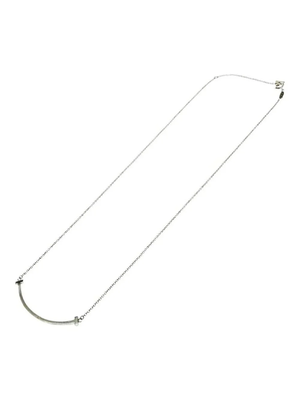 Tiffany & Co Silver T Smile Necklace